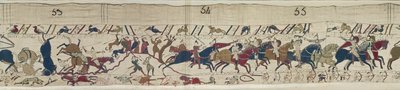 Normans and English Fall Side by Side and Bishop Odo rallies the Normans, Bayeux Tapestry by Unbekannt Unbekannt